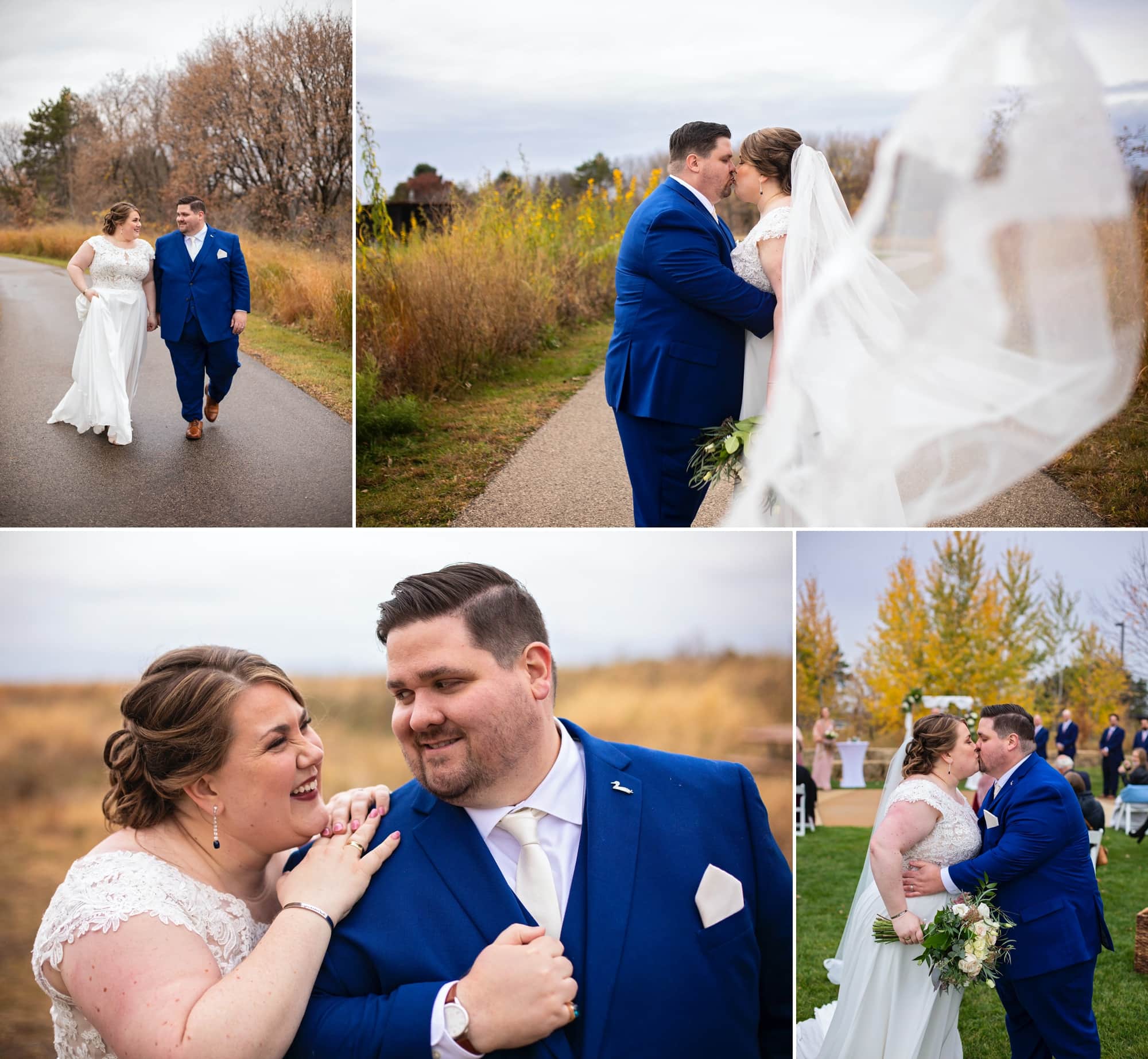 Whitetail woods wedding ceremony for Erin and Joe in Farmington, Minnesota. 