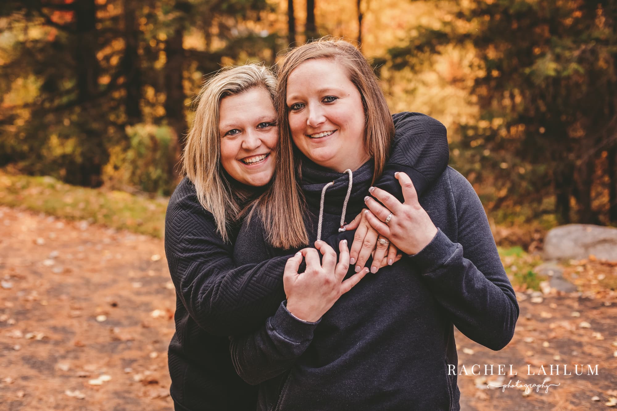 Fall engagement session in Hayward, Wisconsin. 